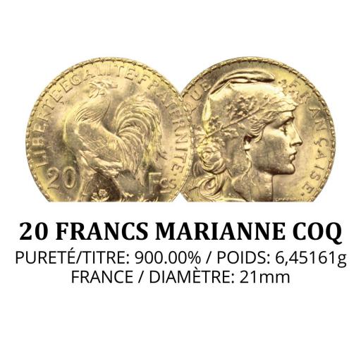 20 F Coq Marianne